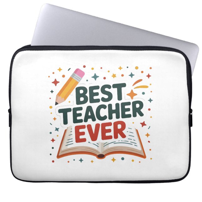 Housse Pour Ordinateur Portable Meilleur enseignant jamais (Devant)