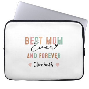 Housse Pour Ordinateur Portable Meilleure Maman Jamais Script Rétro Maman Groovy