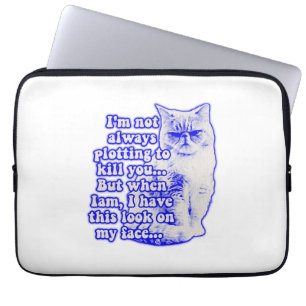 Housse Pour Ordinateur Portable Mème de chat amusant pour les propriétaires de cha