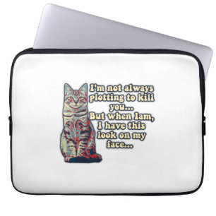 Housse Pour Ordinateur Portable Mème de chat grincheux pour les amoureux de les ch