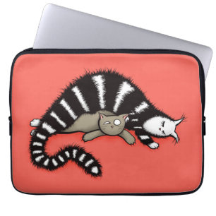 Housse Pour Ordinateur Portable Mère de chat protège son mignonne Kitty