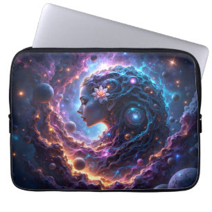 Housse Pour Ordinateur Portable Mère de l'Univers – Celle qui rêve les étoiles.