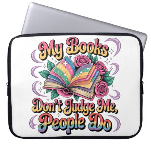 Housse Pour Ordinateur Portable Mes livres ne me jugent pas...