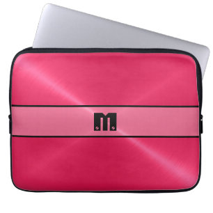 Housse Pour Ordinateur Portable Métal brillant rouge 2 d'acier inoxydable