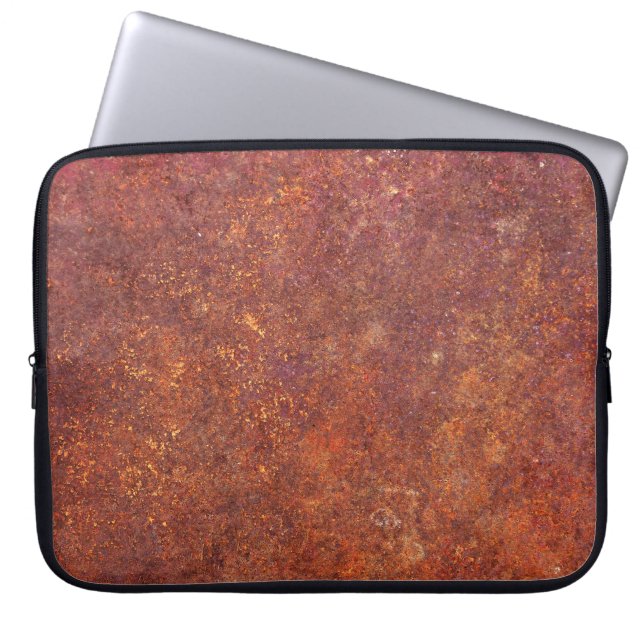 Housse Pour Ordinateur Portable métal rustique : surface texturée. (Devant)