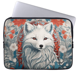 Housse Pour Ordinateur Portable Métissage de la faune du renard arctique