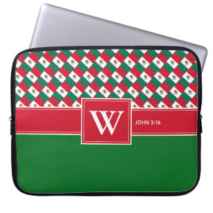 Housse Pour Ordinateur Portable MEXICO Monogramme Écriture chrétienne Ordinateur p