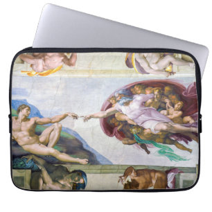 Housse Pour Ordinateur Portable Michelangelo - Création d'Adam, Chapelle Sixtine