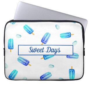 Housse Pour Ordinateur Portable Mignonne Crème de glace Anniversaire Sleeve de l'é