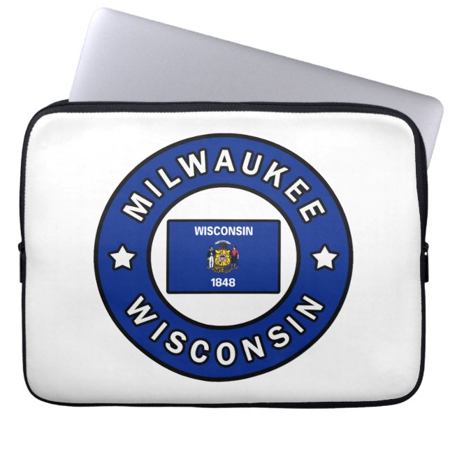 Housse Pour Ordinateur Portable Milwaukee le Wisconsin (Devant)
