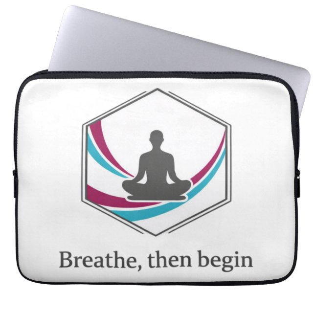 Housse Pour Ordinateur Portable Mindfulness Meditation Quote Design (Devant)