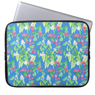 Housse Pour Ordinateur Portable Mock Orange Blossom and Weigelia Laptop Sleeve
