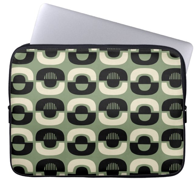 Housse Pour Ordinateur Portable Modèle abstrait géométrique moderne du milieu du s (Devant)