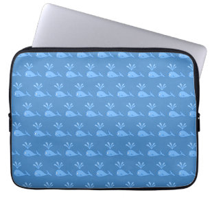 Housse Pour Ordinateur Portable Modèle de baleine bleue