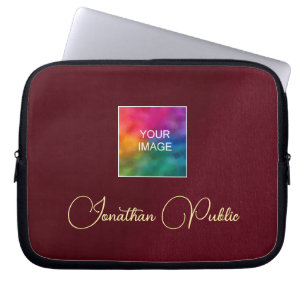 Housse Pour Ordinateur Portable Modèle élégant Téléchargez votre logo Nom de texte