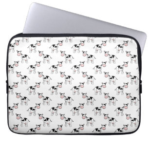 Housse Pour Ordinateur Portable Modèle noir et blanc de vache