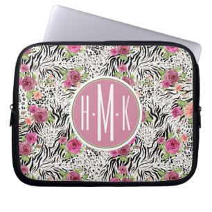 Housse Pour Ordinateur Portable Modelez avec le monogramme des posters de animaux