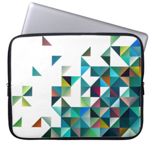 Housse Pour Ordinateur Portable Moder Coloré Formes géométriques Triangles Motif