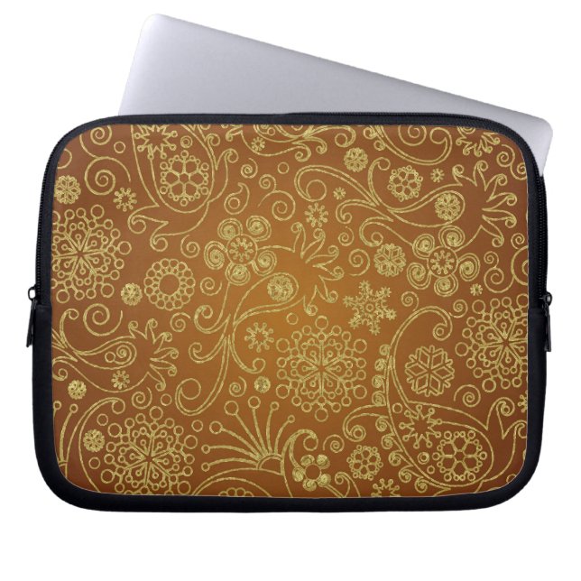 Housse Pour Ordinateur Portable Moderne Rétro Paisley Motif sans couture (Devant)