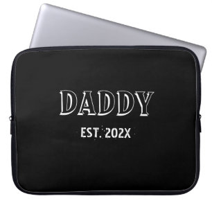 Housse Pour Ordinateur Portable Moderne Simple Papa Est Année Audacieuse Typograph