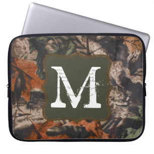 Housse Pour Ordinateur Portable Monogramme 15" de Camo de chasseurs de Camo de
