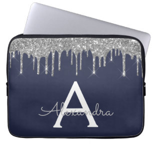Housse Pour Ordinateur Portable Monogramme à étincelle de Parties scintillant en a