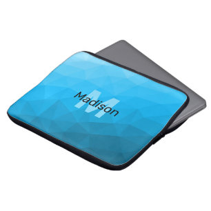 Housse Pour Ordinateur Portable Monogramme à motif géométrique en maille dégradé c