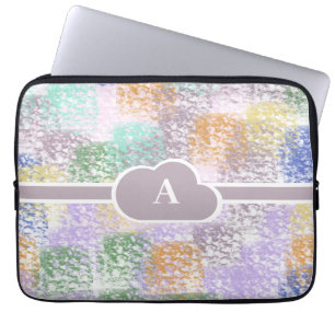 Housse Pour Ordinateur Portable Monogramme Abstrait
