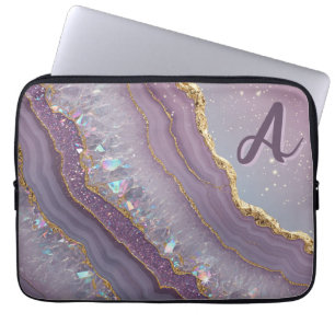 Housse Pour Ordinateur Portable Monogramme Améthyste Aurora