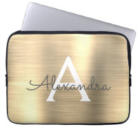 Monogramme en acier inoxydable or de luxe