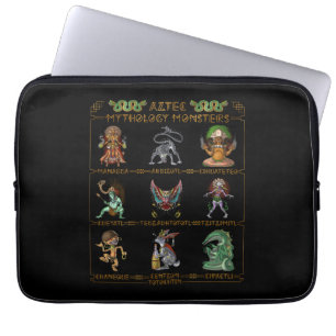 Housse Pour Ordinateur Portable Monstres mythologiques aztèques