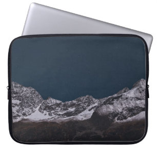HOUSSE POUR ORDINATEUR PORTABLE MONTAGNE GLACIE EN NUIT