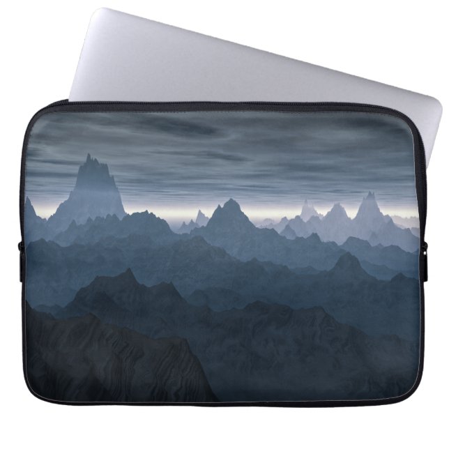 Housse Pour Ordinateur Portable Montagnes sans fin (Devant)