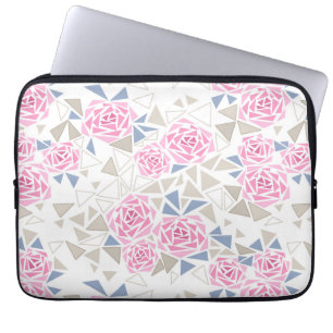 Housse Pour Ordinateur Portable Mosaïque, fleurs