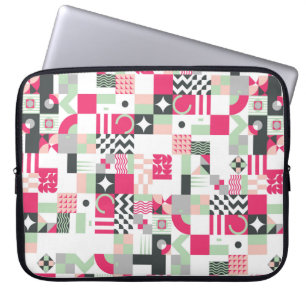 Housse Pour Ordinateur Portable Mosaïque géométrique contemporaine sans couture mo