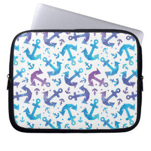 Housse Pour Ordinateur Portable Motif 2 d'Ancre de colorant de cravate