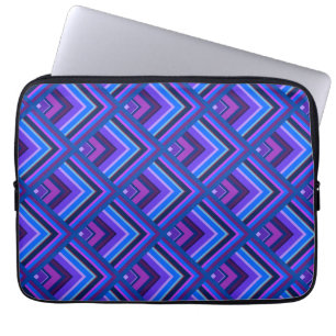 Housse Pour Ordinateur Portable Motif à échelle Bleu et violet