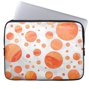 Housse Pour Ordinateur Portable Motif à points de polka du lac Fire