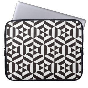Housse Pour Ordinateur Portable motif Abstrait de pat transparent hexagone géométr