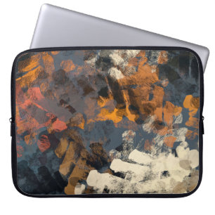 Housse Pour Ordinateur Portable Motif abstrait fait main. Art moderne