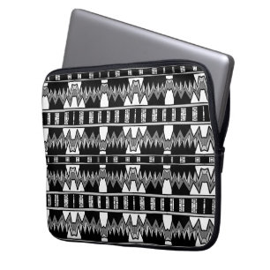 Housse Pour Ordinateur Portable Motif afrofuturiste gris