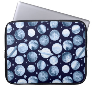 Housse Pour Ordinateur Portable Motif aquarelle illustration de la galaxie spatial