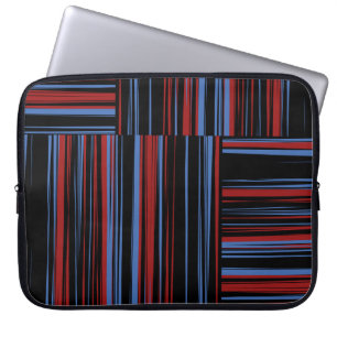 Housse Pour Ordinateur Portable Motif avec bandes horizontales et verticales