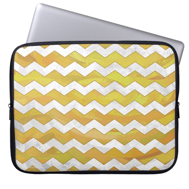 Housse Pour Ordinateur Portable Motif Chevron à l'ananas (Devant)