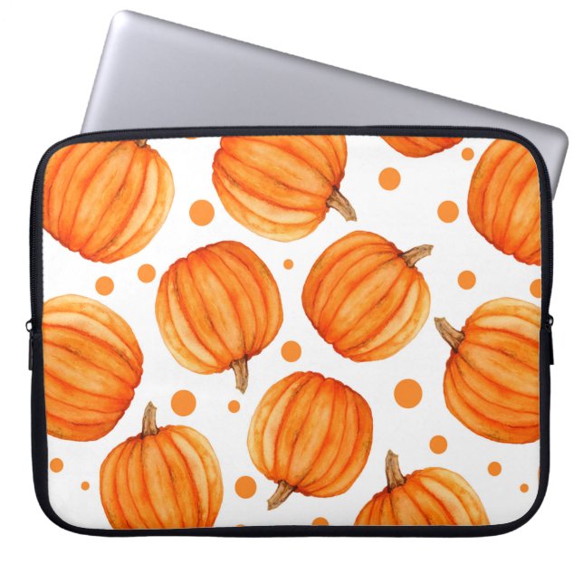 Housse Pour Ordinateur Portable Motif citrouille transparent (Devant)