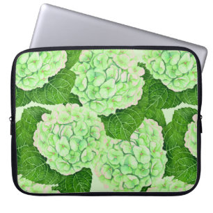 Housse Pour Ordinateur Portable Motif d'aquarelle Hydrangea
