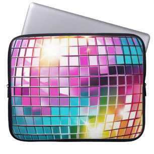 Housse Pour Ordinateur Portable Motif de bal Disco Rose