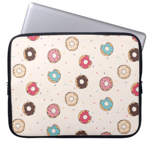 Housse Pour Ordinateur Portable Motif de beignets sucrés