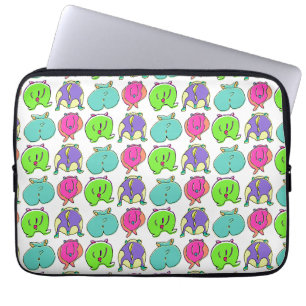 Housse Pour Ordinateur Portable Motif de boutons de hamster coloré