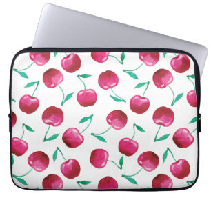 Housse Pour Ordinateur Portable Motif de cerise aquarelle